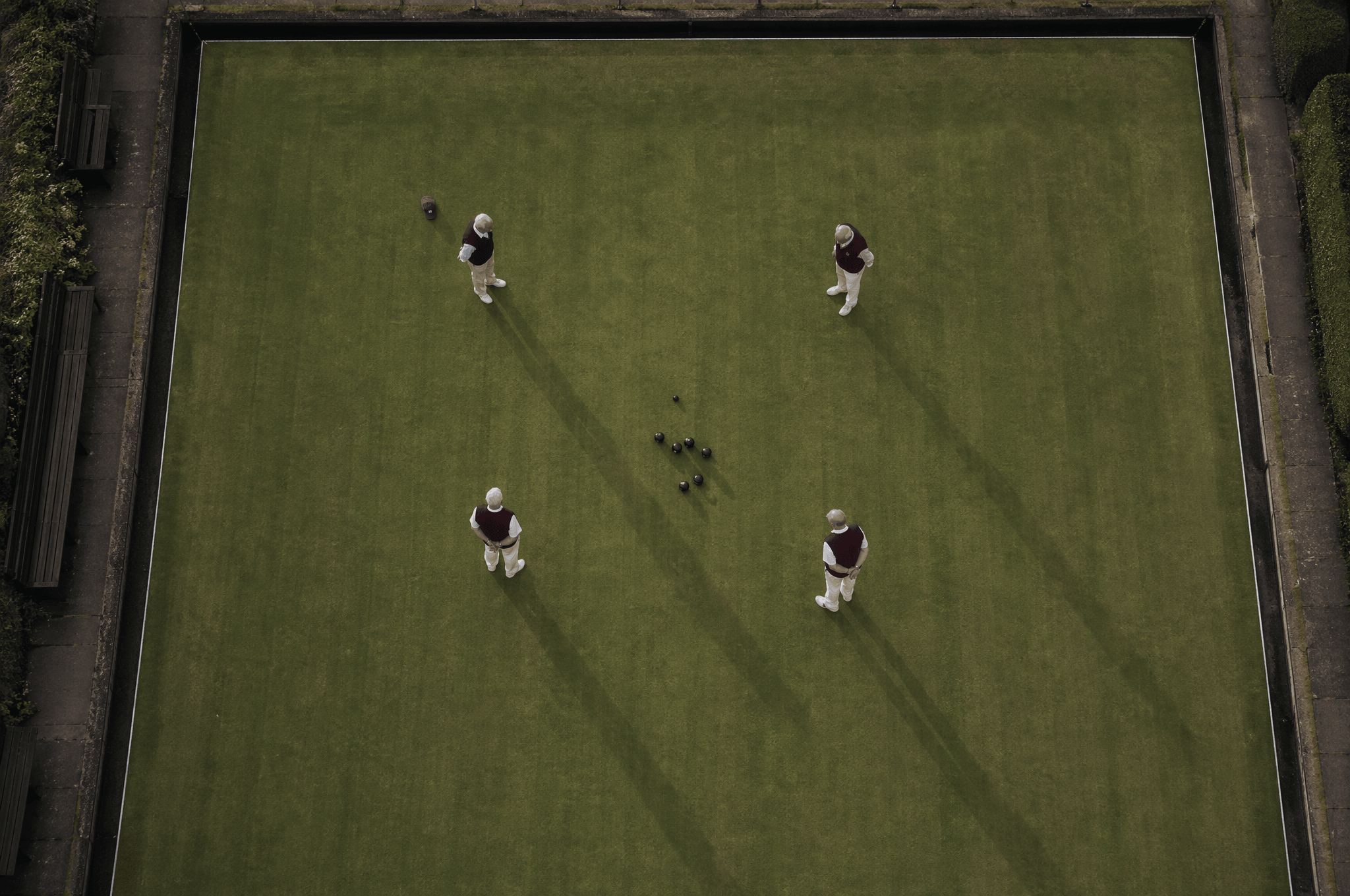 Aerial lawn bowls — GPT Image 2.