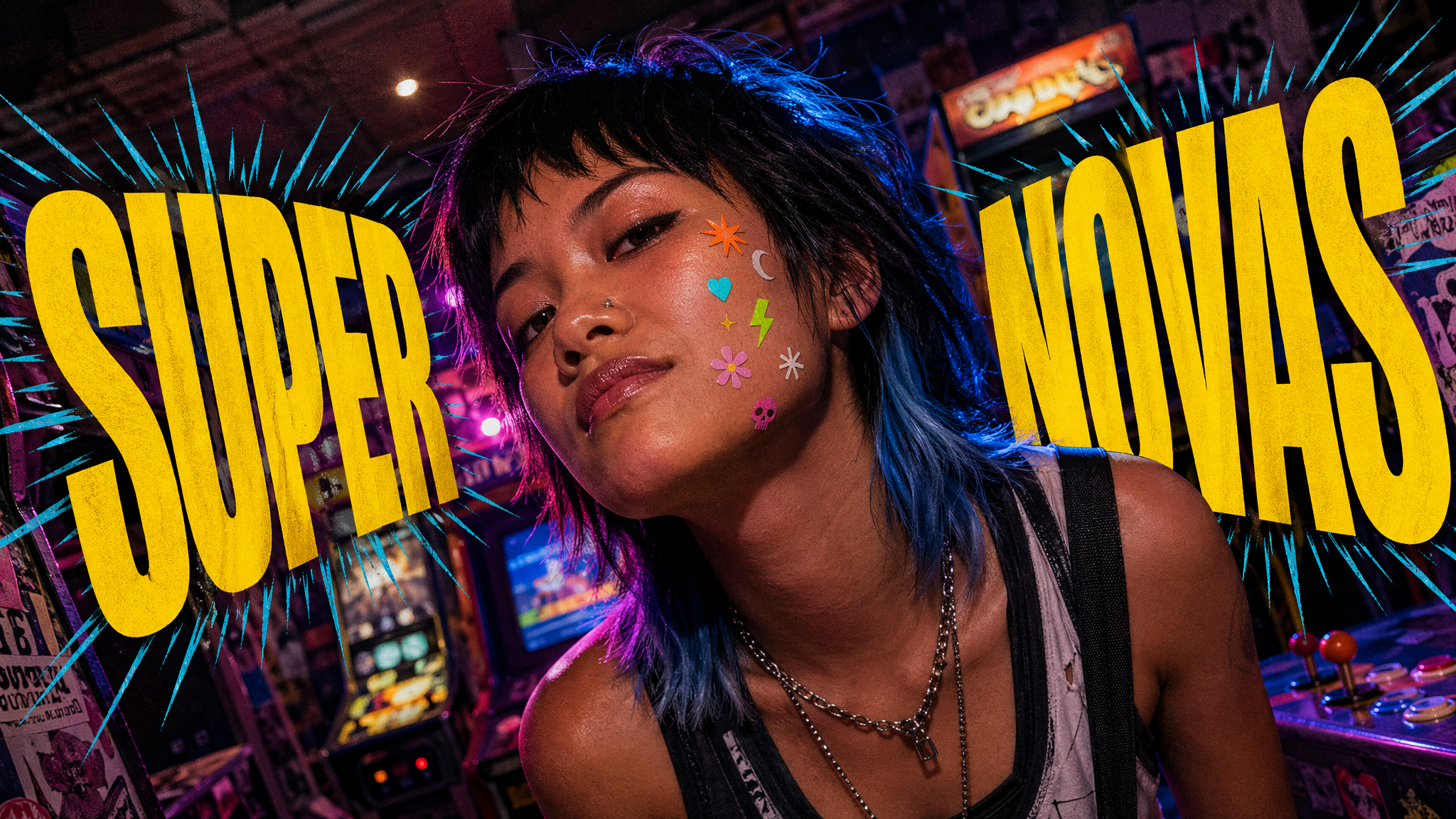 Arcade neon portrait.